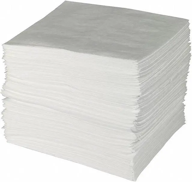 Main image of BRADY ENV50 Sorbent Pad, 50 gal, 30 in x 30 in, Oil, White, 50 PK