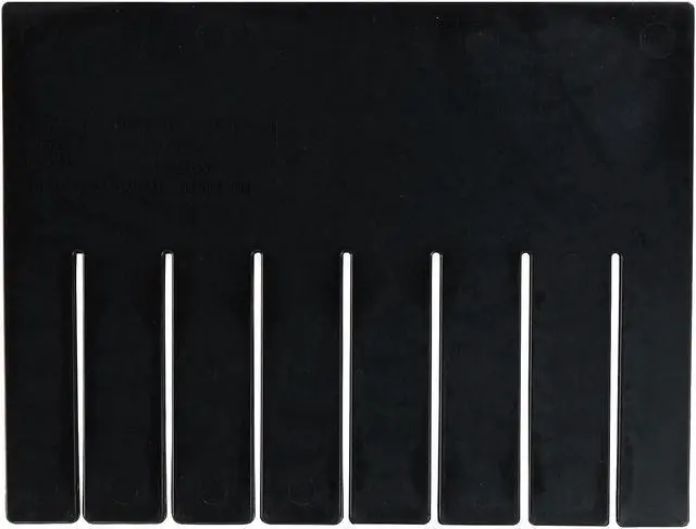 Alt view image 2 of 2 - QUANTUM STORAGE SYSTEMS DS92080CO Plastic Divider, Black, 9 5/8 in L, 7 1/4 in