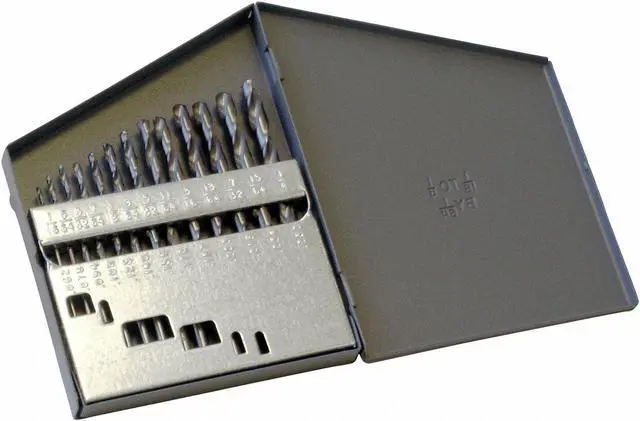 Alt view image 2 of 2 - CHICAGO-LATROBE 43637 15PC 135 Degree Heavy-Duty Jobber Length Drill Set