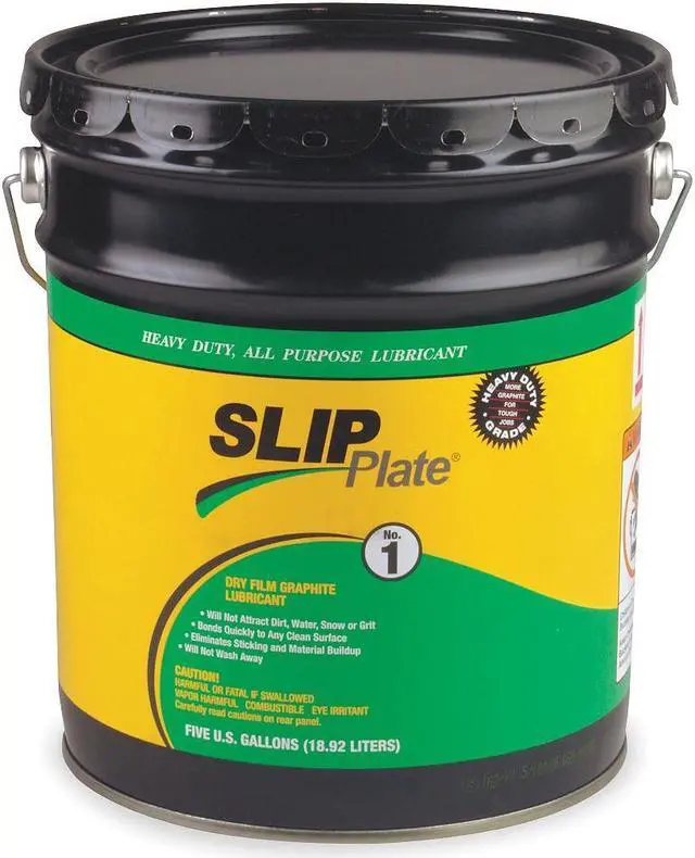 Alt view image 2 of 3 - SLIP PLATE SLIP1-5GB Dry Film Lubricant, 5 gal., Pail, Mineral Spirits, Black