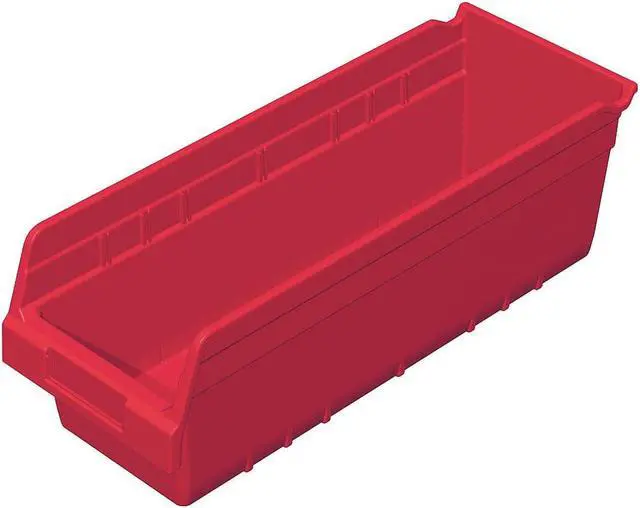 Alt view image 3 of 4 - AKRO-MILS 30098RED Red Shelf Bin, 17-7/8"L x 6-5/8"W x 6"H