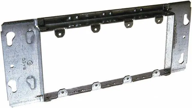 Main image of RACO 823 Box Cover, Square Box Type, 4 Gang, Galvanized Steel, Blank Cover Type