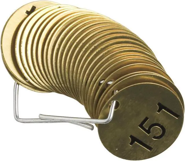 Alt view image 2 of 2 - BRADY 23206 Numbered Tag Set,151 to 175,25 Tags