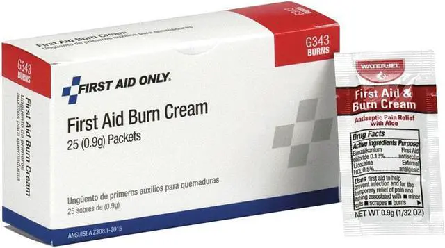 Alt view image 5 of 8 - FIRST AID ONLY G343GR Burn Cream,0.9g,25/Box