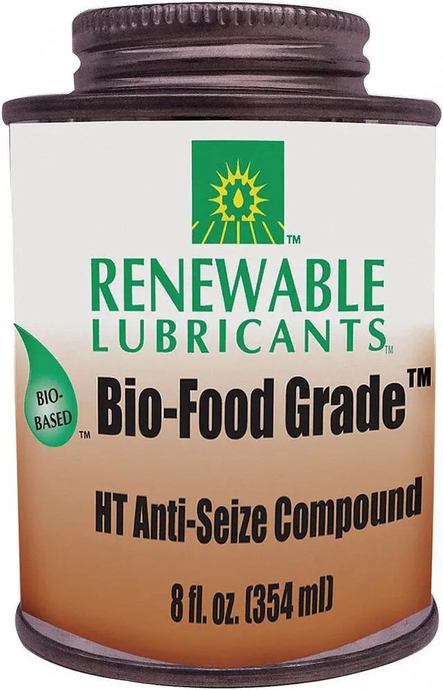 Alt view image 2 of 2 - RENEWABLE LUBRICANTS 87561 Anti-Seize,Grease,8 oz,Brush Top Can