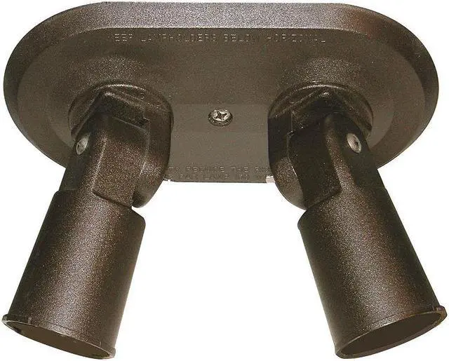 Main image of W F HARRIS LIGHTING 201-BZ Lamp Holder, Double, Brnz, PAR38, -2150W