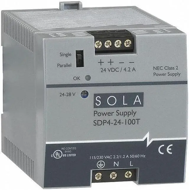 Alt view image 2 of 2 - SOLAHD SDP424100LT DC Power Supply, 176/264V AC; 85/132V AC, 92 W, 3.8 A, DIN