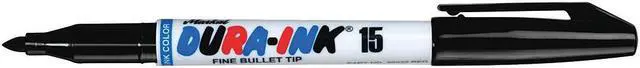 Alt view image 2 of 3 - DURA-INK 96023 Permanent Ink Marker, Fine Tip, Black Color Family, Ink