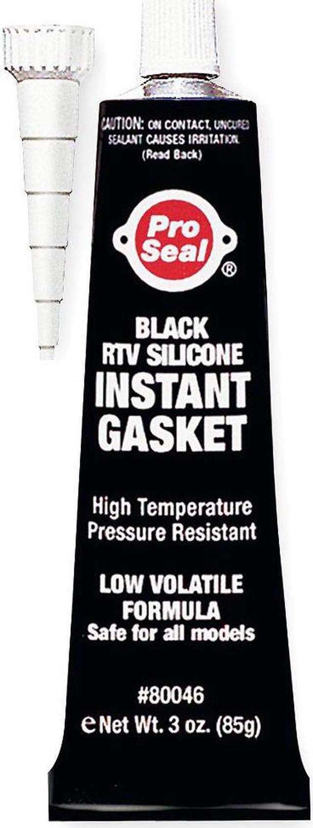 Main image of PRO SEAL 80046 RTV Silicone Sealant,3 oz Tube,Black