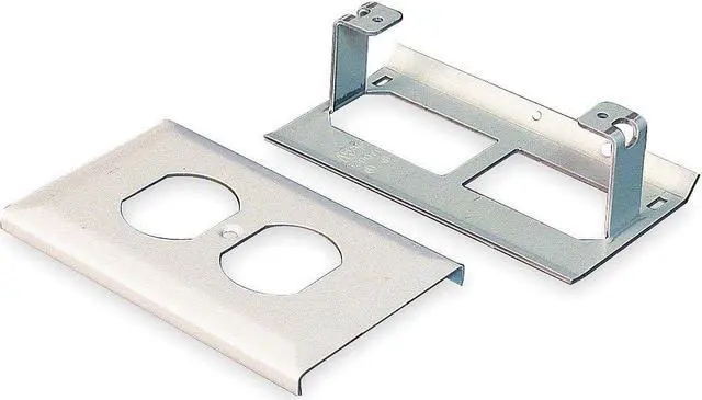 Alt view image 2 of 2 - LEGRAND G3043BE Raceway Duplex Receptacle Cover, 3000 Series, 1, 2 Channel, 2