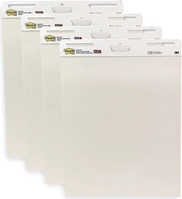 Alt view image 2 of 5 - POST-IT 559VAD4PK Easel Pad,Plan,30 In.,White,PK4