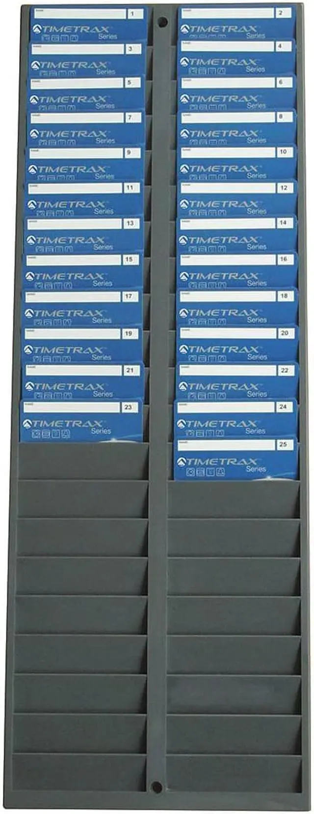 Alt view image 2 of 3 - PYRAMID 500-4 Employee ID and Badge Rack,Gray