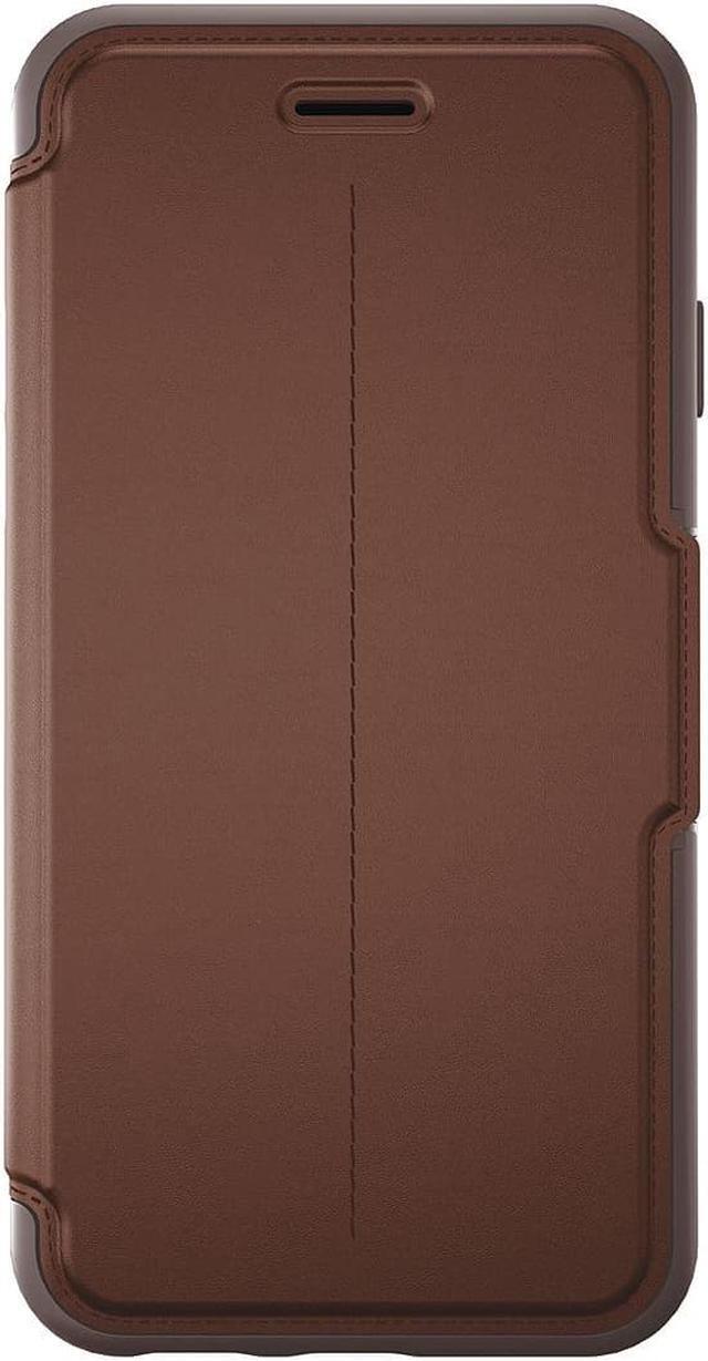 Main image of OtterBox Strada Carrying Case (Folio) for iPhone 6 Plus, iPhone 6S Plus - Dark Brown, Brown