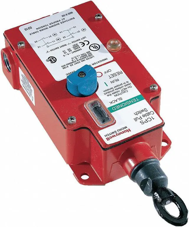 Main image of 10.62" Emergency Cable Pull Switch, Honeywell Micro Switch, 1CPSA1A