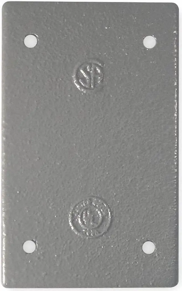 Main image of HUBBELL KILLARK FSBCM Weatherproof Cover, 1 Gang, Iron, Blank Cover Type