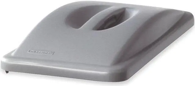 Alt view image 3 of 10 - RUBBERMAID FG268888LGRAY Trash Can Top,Dome,Snap-On Closure,Gray