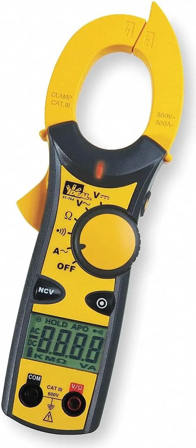 Alt view image 2 of 9 - IDEAL 61-744 600-Amp Clamp-Pro(TM) Clamp Meter