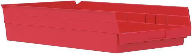 Alt view image 2 of 4 - AKRO-MILS 30178RED Red Shelf Bin, 17-7/8"L x 11-1/8"W x 4"H, Outside Height: 4