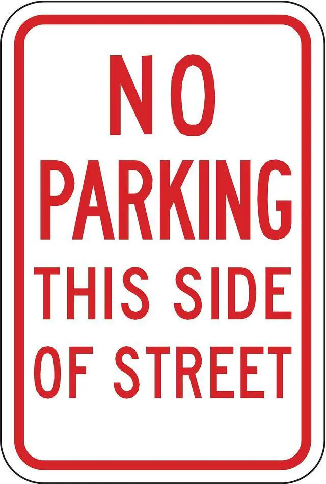 Main image of LYLE LR7-36-12HA No Parking This Side Sign,18" x 12, LR7-36-12HA