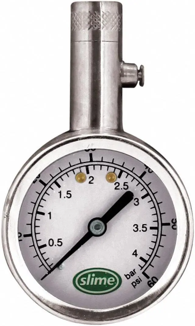 Alt view image 4 of 9 - SLIME 20049 Brass Dial Tire Gauge,5 to 60 PSI