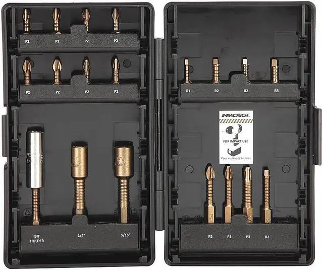 Main image of VEGA P19-1DB 19 Piece Screwdriver Bit Set, 1/4"