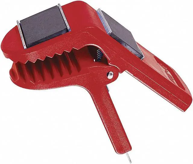 Main image of SHUR-LINE 1889670 Paint Can Clip,Red,Plastic,2in. L