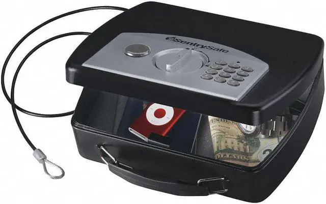 Alt view image 2 of 11 - Compact Safe Black Electronic Lock