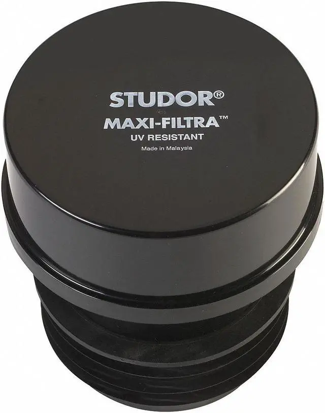 Main image of STUDOR 20297 3" or 4 Dia, ABS; Connector: Rubber, Black, MAXI-FILTRA(TM), Air
