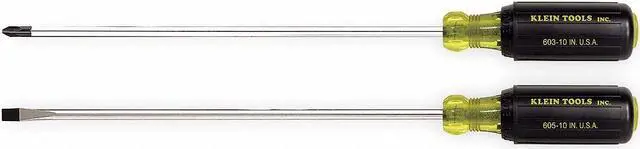Main image of KLEIN TOOLS 85072 Screwdriver Set,Slotted/Phillips,2 Pc