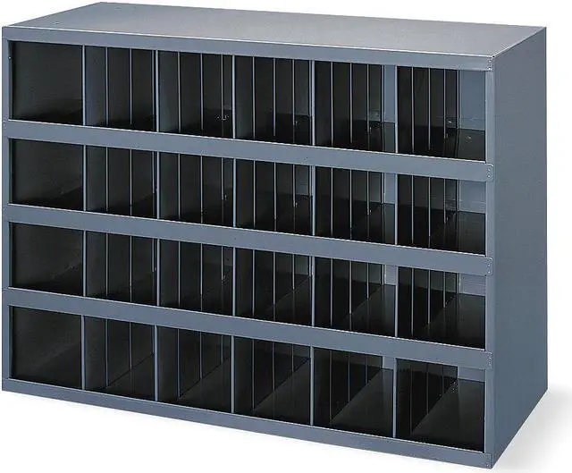 Alt view image 2 of 8 - DURHAM MFG 356-95 Prime Cold Rolled Steel Pigeonhole Bin Unit , 12 in D x 23