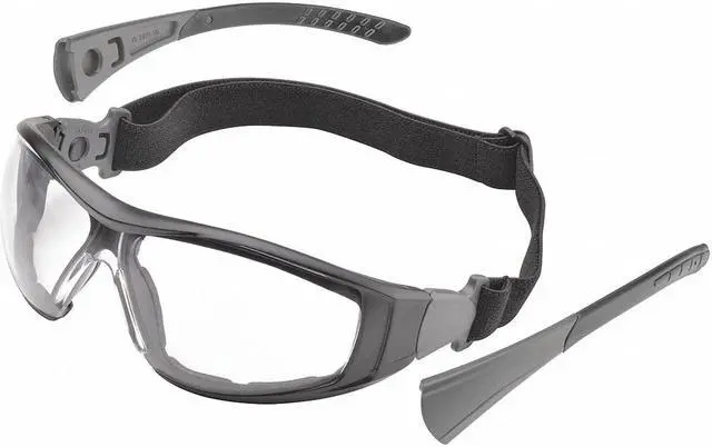 Alt view image 3 of 9 - ELVEX GG-45C-AF Safety Glasses, Wraparound Clear Polycarbonate Lens, Anti-Fog,