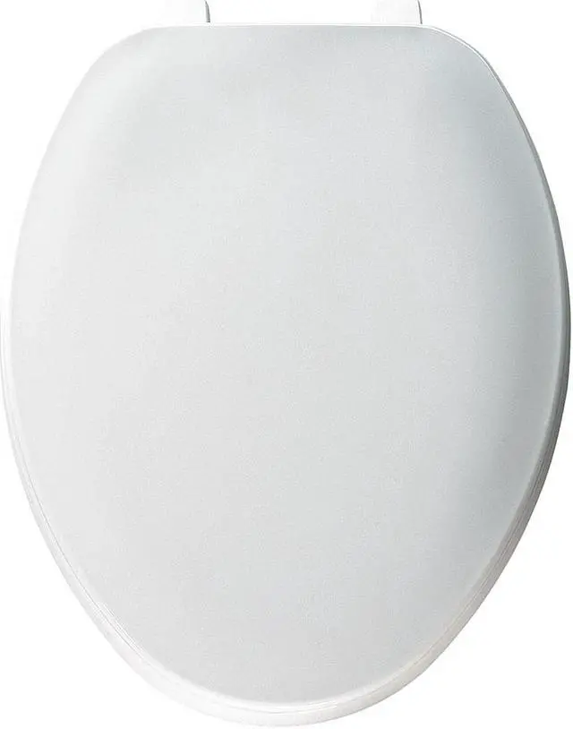 Alt view image 2 of 2 - BEMIS GR170 000 Toilet Seat, With Cover, Plastic, Elongated, White