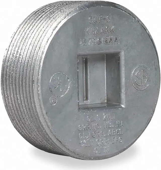 Main image of Hubbell Killark Blank Plugs,Aluminium,Trade Size 2in  CUP-6
