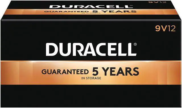 Main image of DURACELL MN1604BKD Duracell CopperTop 9V Alkaline Battery, 12 PK, 9VDC