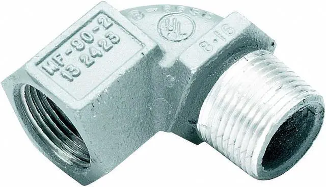 Main image of HUBBELL KILLARK MF-90-2WW IMC 90 Deg Elbow, 3/4 in, Threaded, Aluminum, Powder