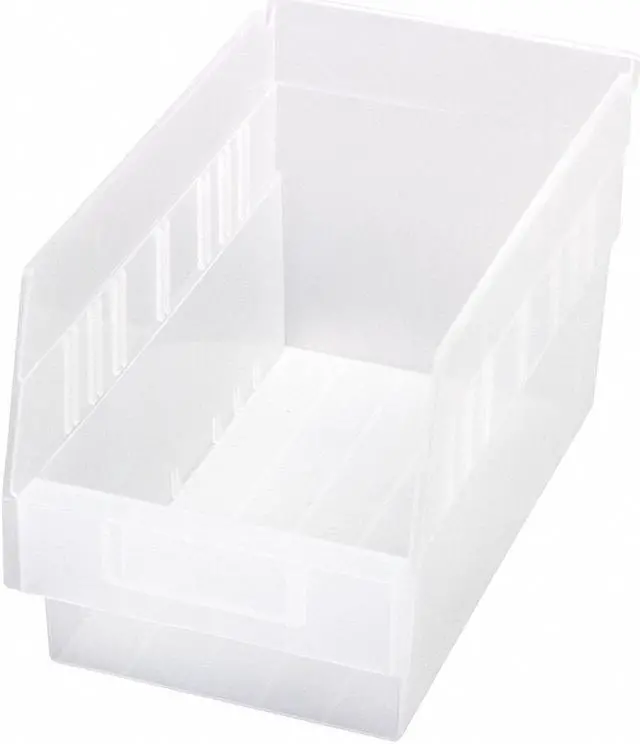 Main image of QUANTUM STORAGE SYSTEMS QSB202CL Clear Shelf Bin, 11-5/8"L x 6-5/8"W x 6"H