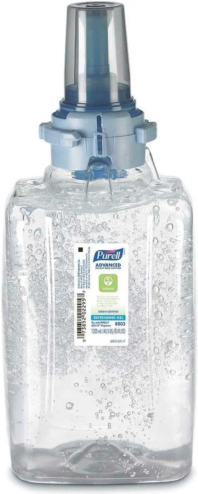 Alt view image 4 of 5 - Purell 880303CT Advanced Green Certified Instant Hand Sanitizer Refill, 1200mL, FragranceFree, 3/Carton, 1 Carton
