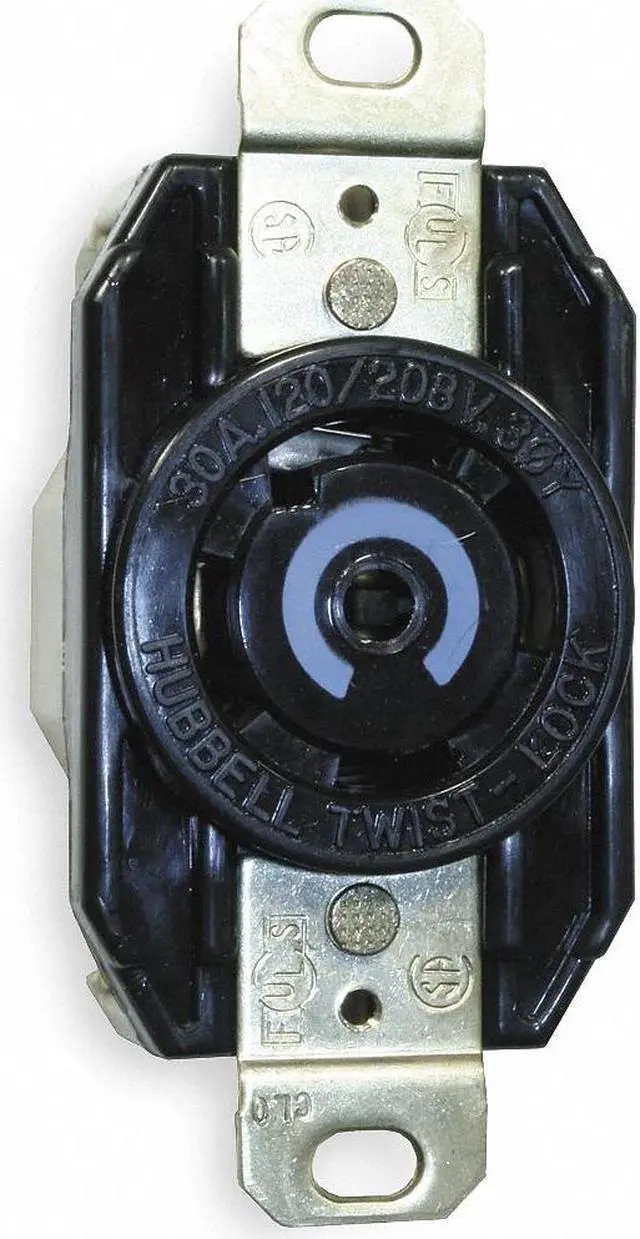 Main image of HUBBELL WIRING DEVICE-KELLEMS HBL2810 Locking Receptacle, L21-30R, 30 A,