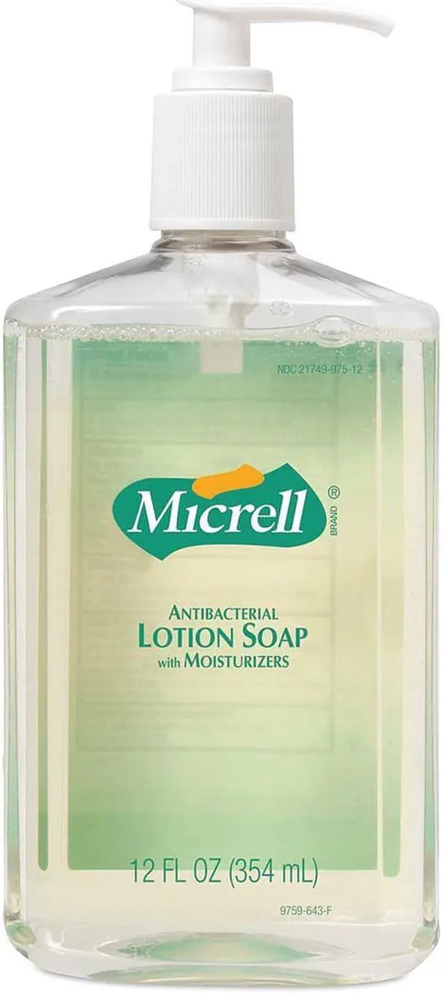 Alt view image 2 of 9 - Antibacterial Lotion Soap, 12oz Pump Bottle, PK12 GOJO 9759-12