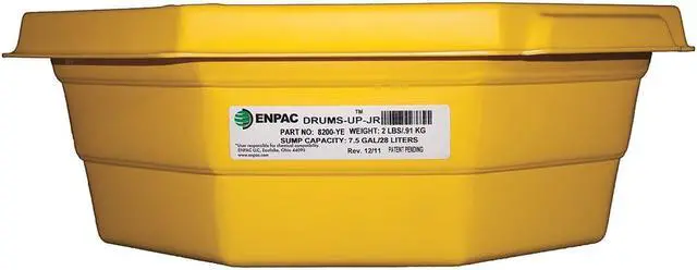 Main image of ENPAC 8200-YE Spill Tray Absorbs 7.5 gal. ,Yellow