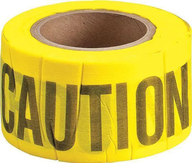Main image of BRADY 91090 Barricade Tape,Caution,Black/Yellow,3inW
