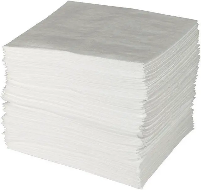 Main image of BRADY ENV100 Sorbent Pad, 33 gal, 15 in x 19 in, Oil, White, 100 PK