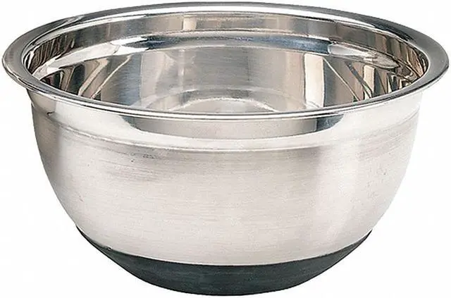 Alt view image 2 of 2 - CRESTWARE MBR05 Mixing Bowl,Stainless Steel,5 qt.