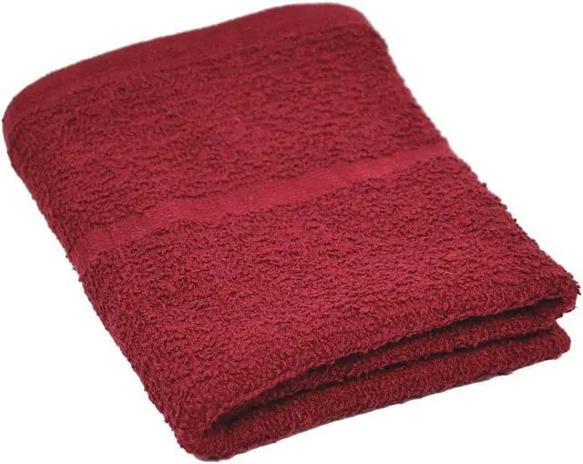 Alt view image 2 of 2 - R & R TEXTILE 71626 Hand Towel,16x27 In,Burgundy,PK12