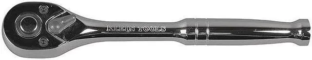 Main image of KLEIN TOOLS 65720 3/8" Drive 72 Geared Teeth Round Head Style Hand Ratchet, 7"