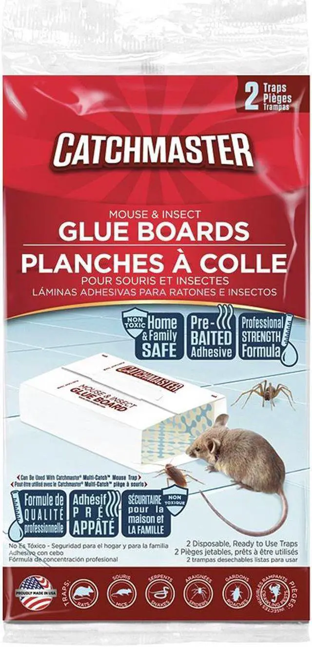 Alt view image 3 of 3 - CATCHMASTER 36-72 Glue Trap,8-1/2 In. L,5-1/4 In. W,PK2