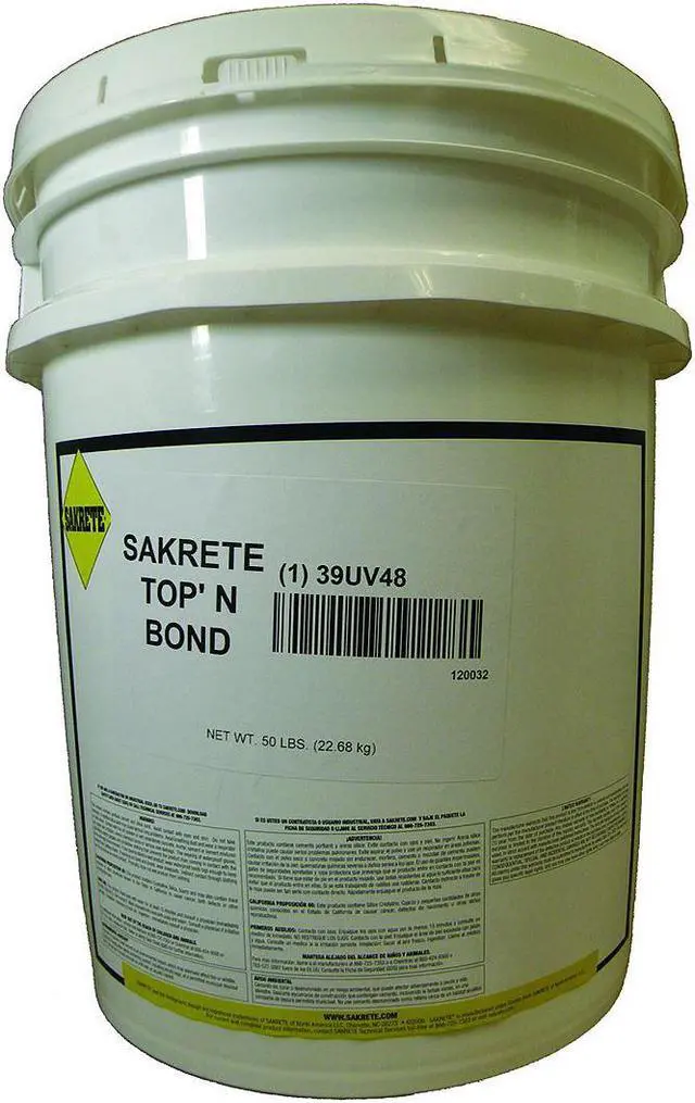 Main image of SAKRETE 120032 Concrete Repair Compound, Pail, Gray, Top 'N Bond