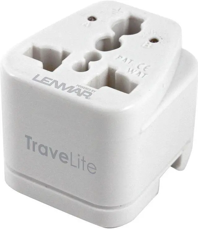 Alt view image 12 of 15 - LENMAR TraveLite Adapter Ultra Compact All-in-One Travel Adapter