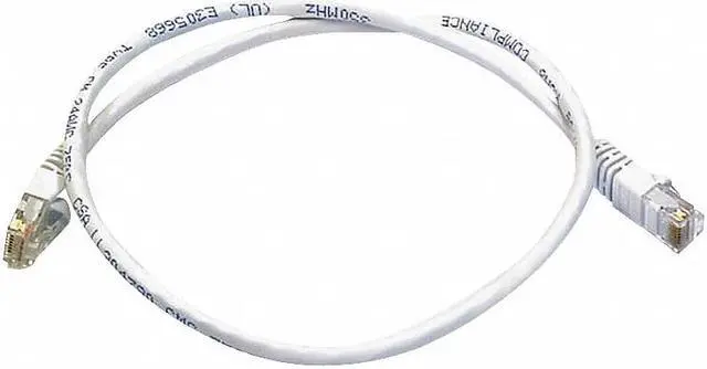 Alt view image 2 of 13 - Monoprice Cat6 Ethernet Patch Cable - Network Internet Cord - RJ45, Stranded, 550Mhz, UTP, Pure Bare Copper Wire, 24AWG, 2ft, White