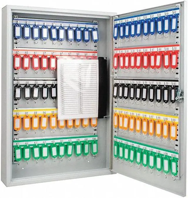Alt view image 9 of 14 - 100 Position Key Cabinet with Key Lock